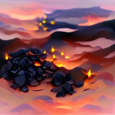 The embers at dawn