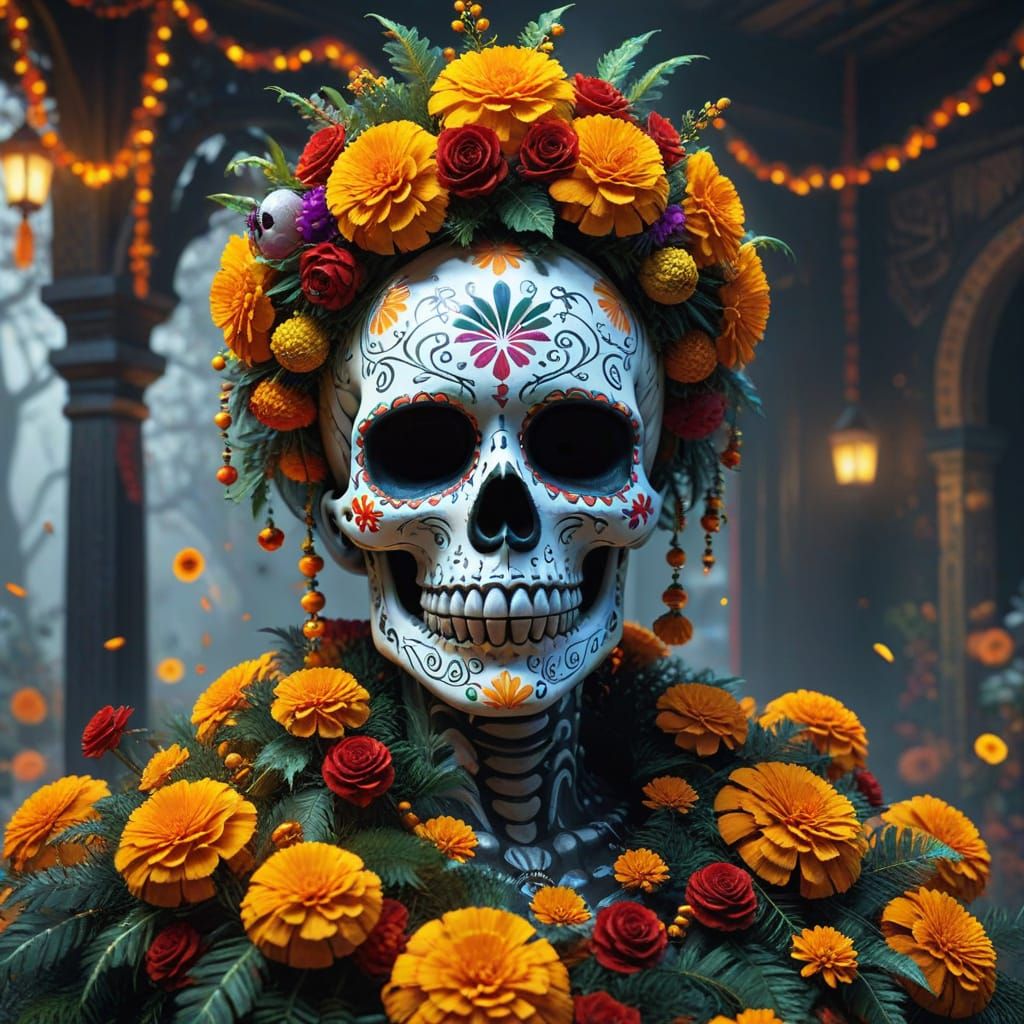 Day of the Dead Christmas Tree - Start Image 2