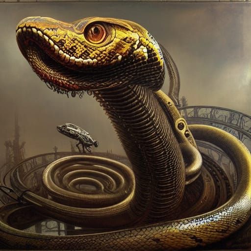 Cobra Snakes - AI Generated Artwork - NightCafe Creator