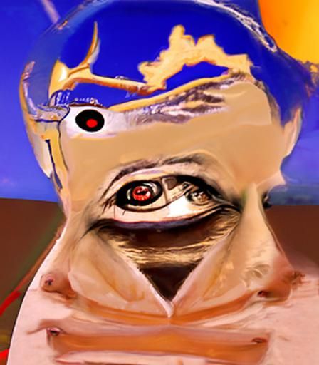 Evil eyes of the AI Antichrist