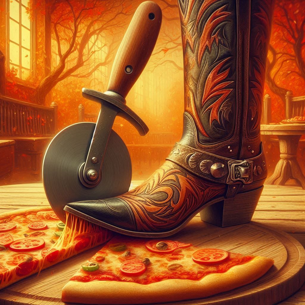 Pizza Slicer Cowboy Boot