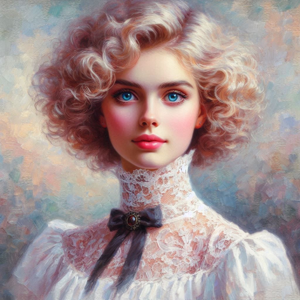 Gemälde einer jungen Frau