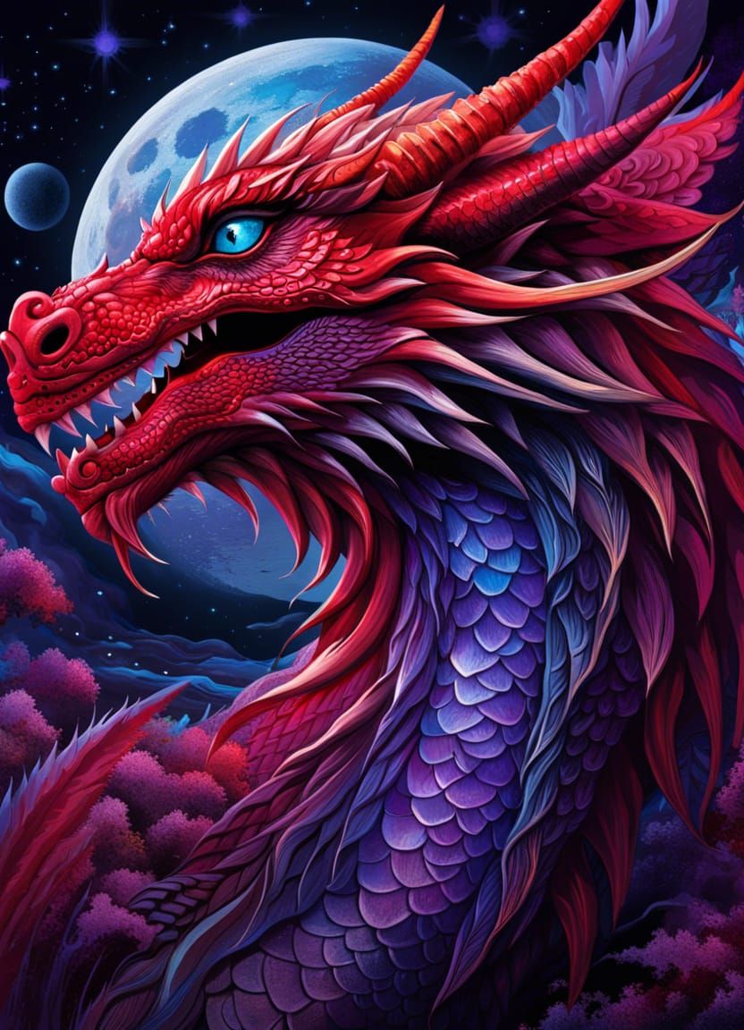 I Saw A Dragon   by @Jikan