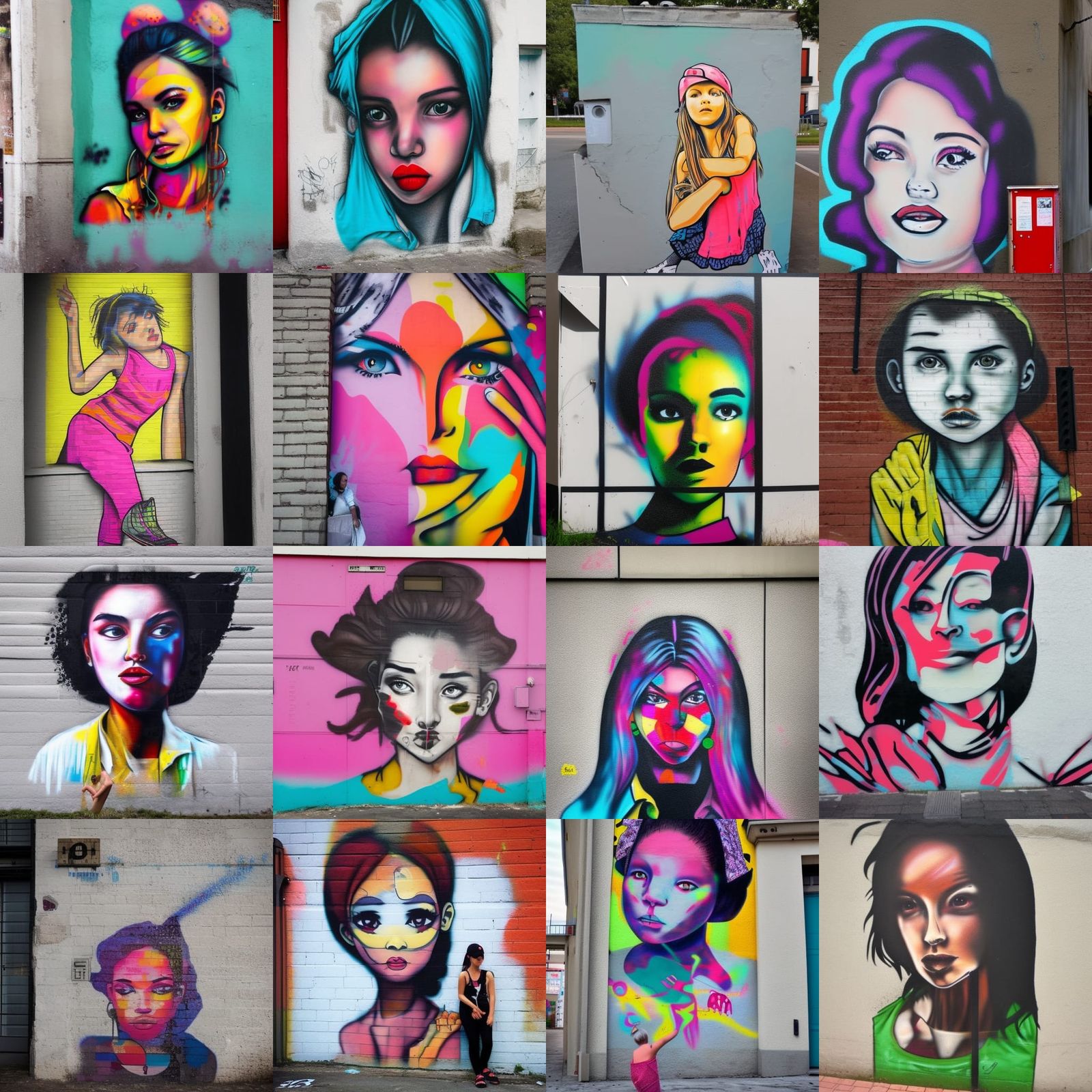 street art girl - AI Generated Artwork - NightCafe Creator