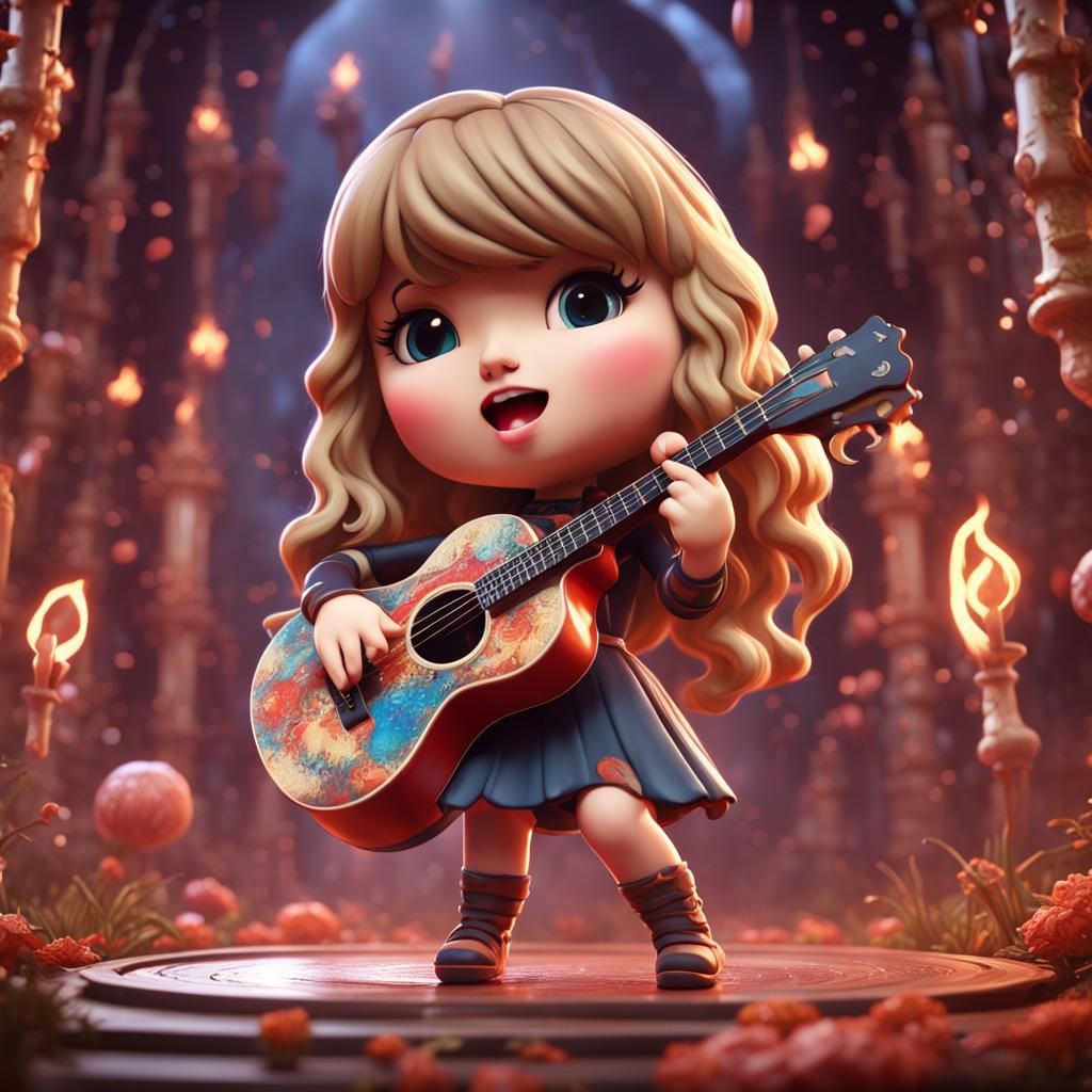 chibi taylor swift 2  by @dariusXL