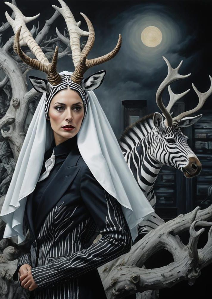 Intricate black and white patterns inside  skleton shape  photogram, a primitive photography technique that involves direct exposure of obje...