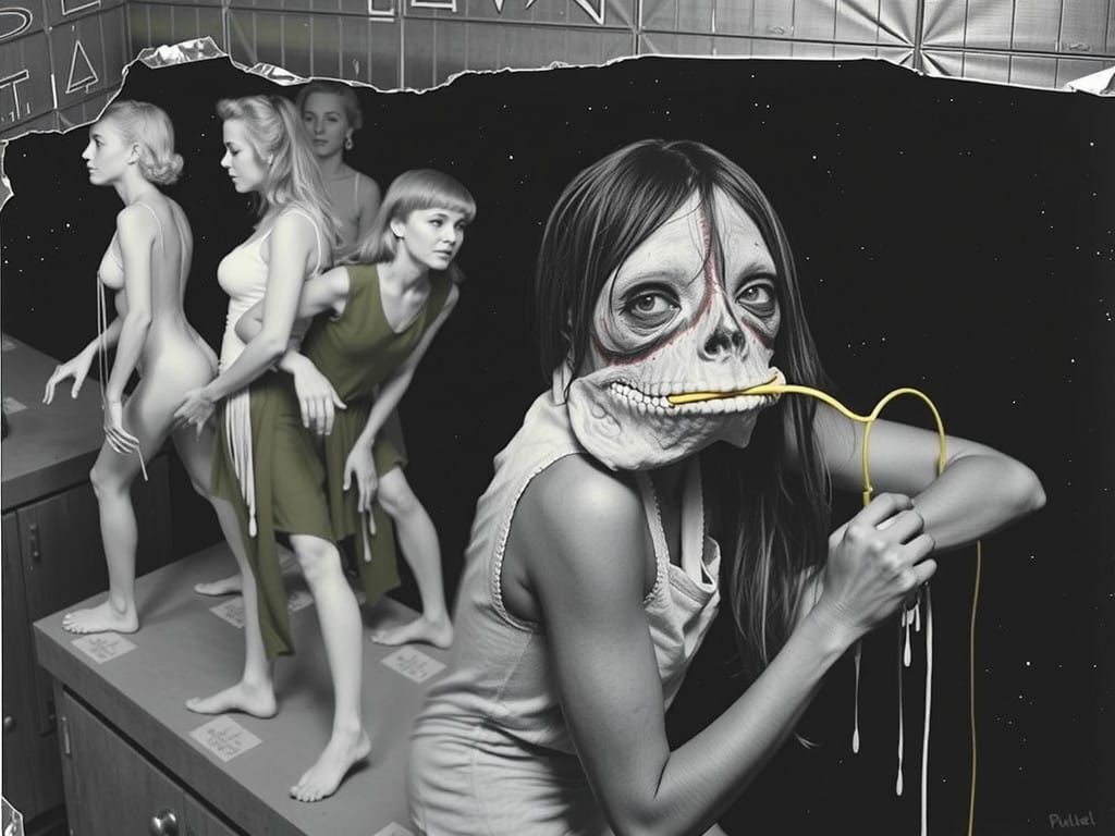 Duchampian Toadliquor Surrealism with Corrugated Paper and F...