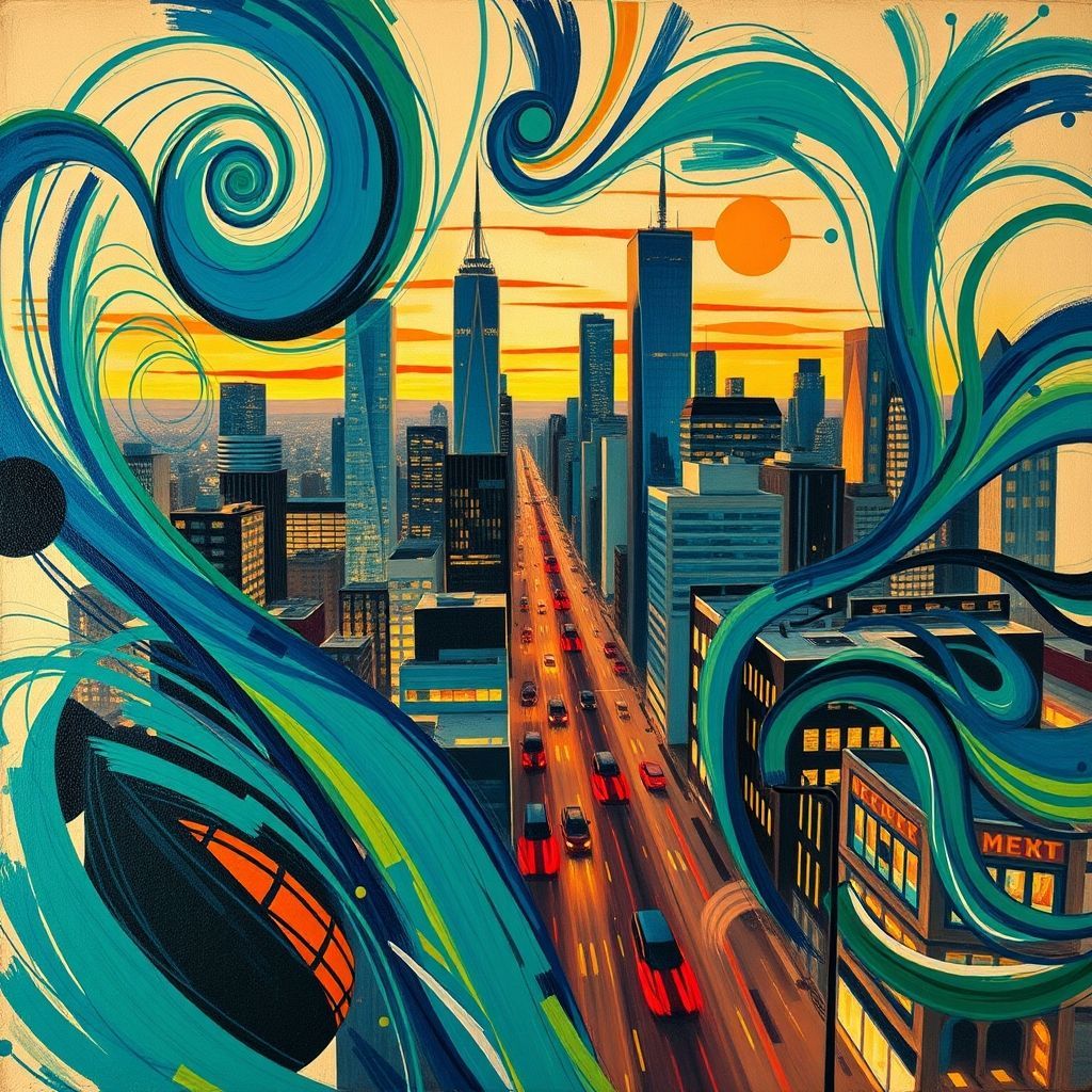 An emotive musical cityscape