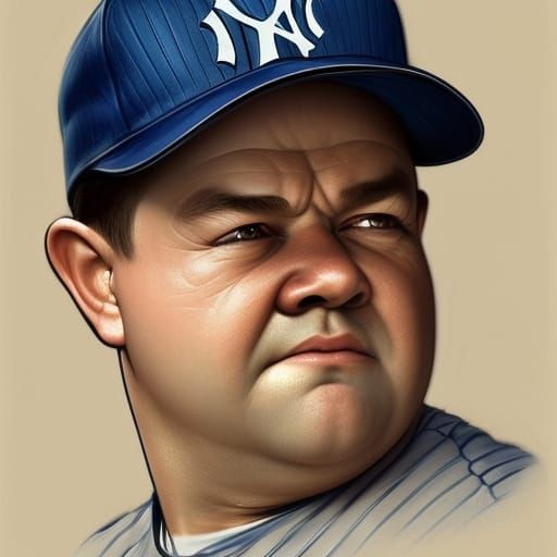 babe ruth in heaven - AI Generated Artwork - NightCafe Creator