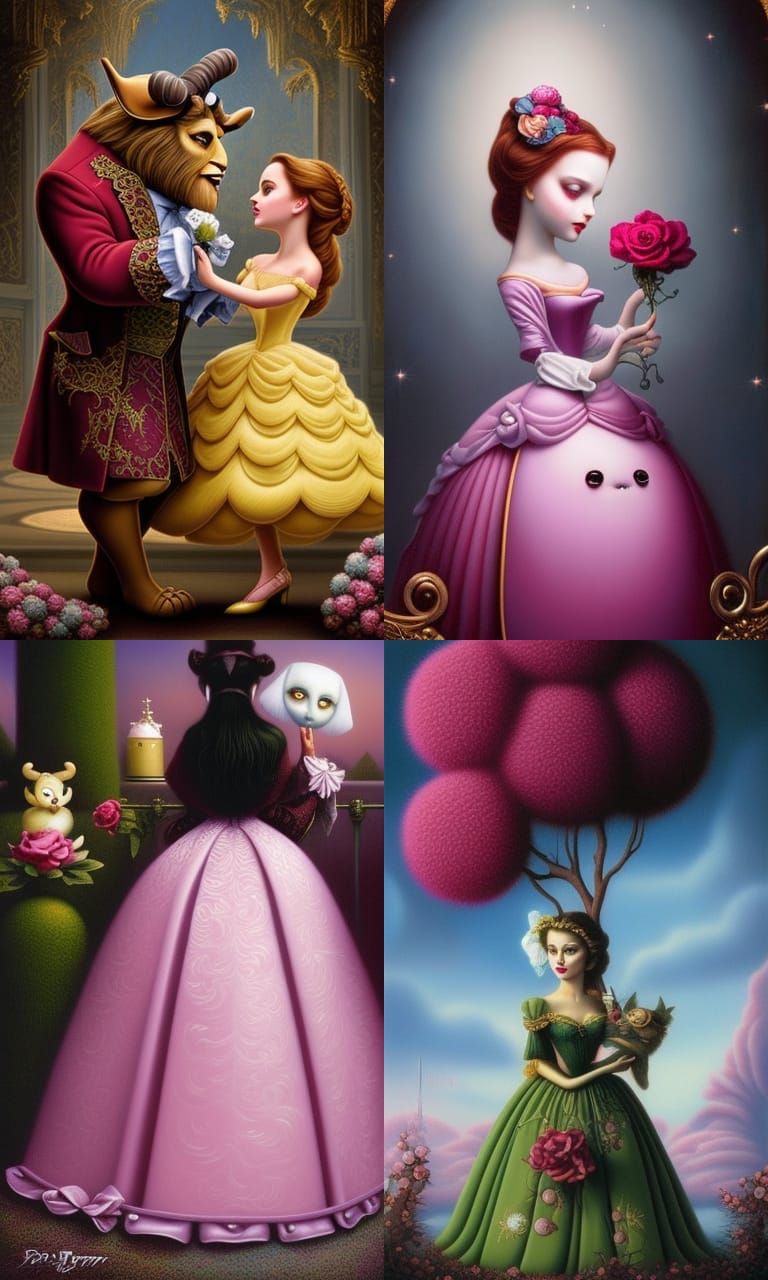 The Beauty and the Beast by mark ryden