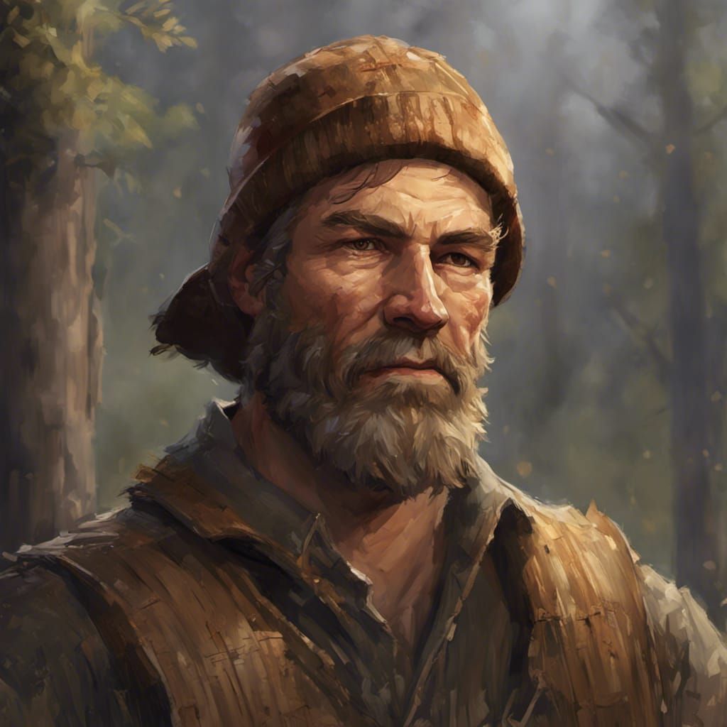 Darrin the woodcutter - AI Generated Artwork - NightCafe Creator