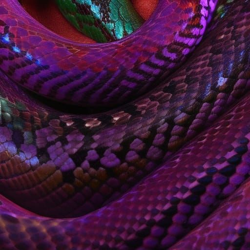 curling snakes - AI Generated Artwork - NightCafe Creator