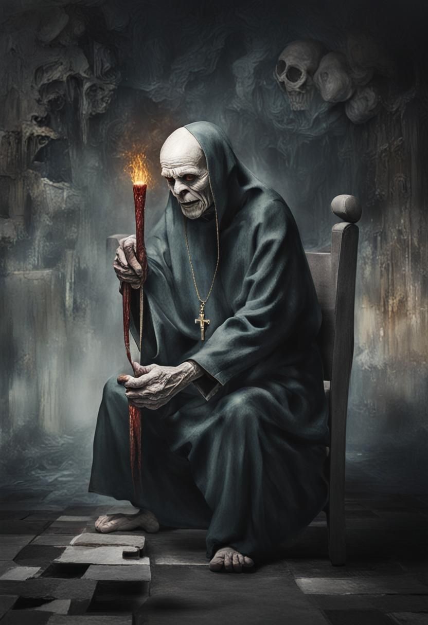 Sinister Priest - AI Generated Artwork - NightCafe Creator