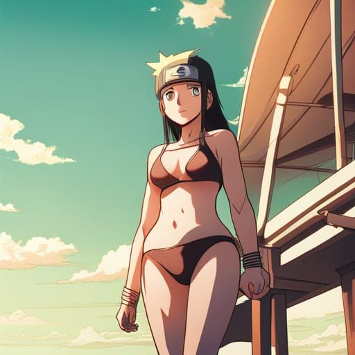 Naruto girl in bikini AI Generated Artwork NightCafe Creator