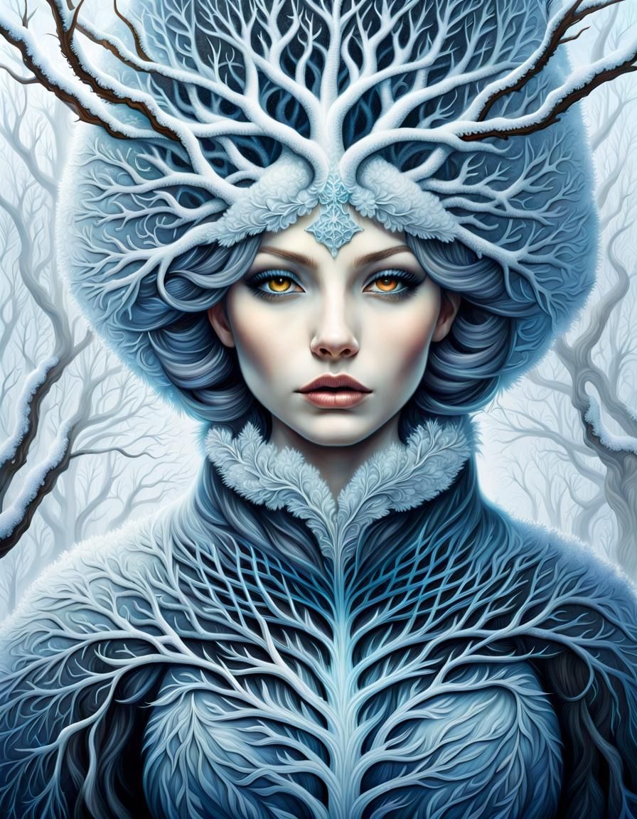 Snowy portrait