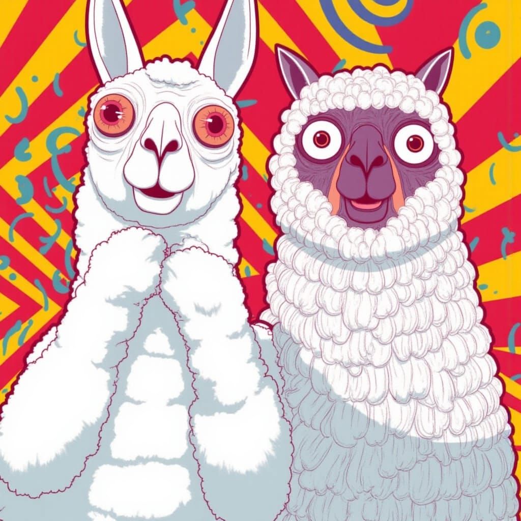 <lora:Pasta Chef Llama:1.0>
Psychedelic hypnagogia adventure of the pasta chef llama