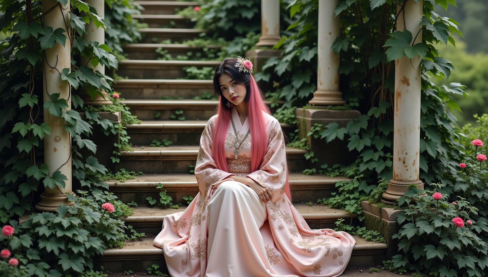 Mayu in the Garden