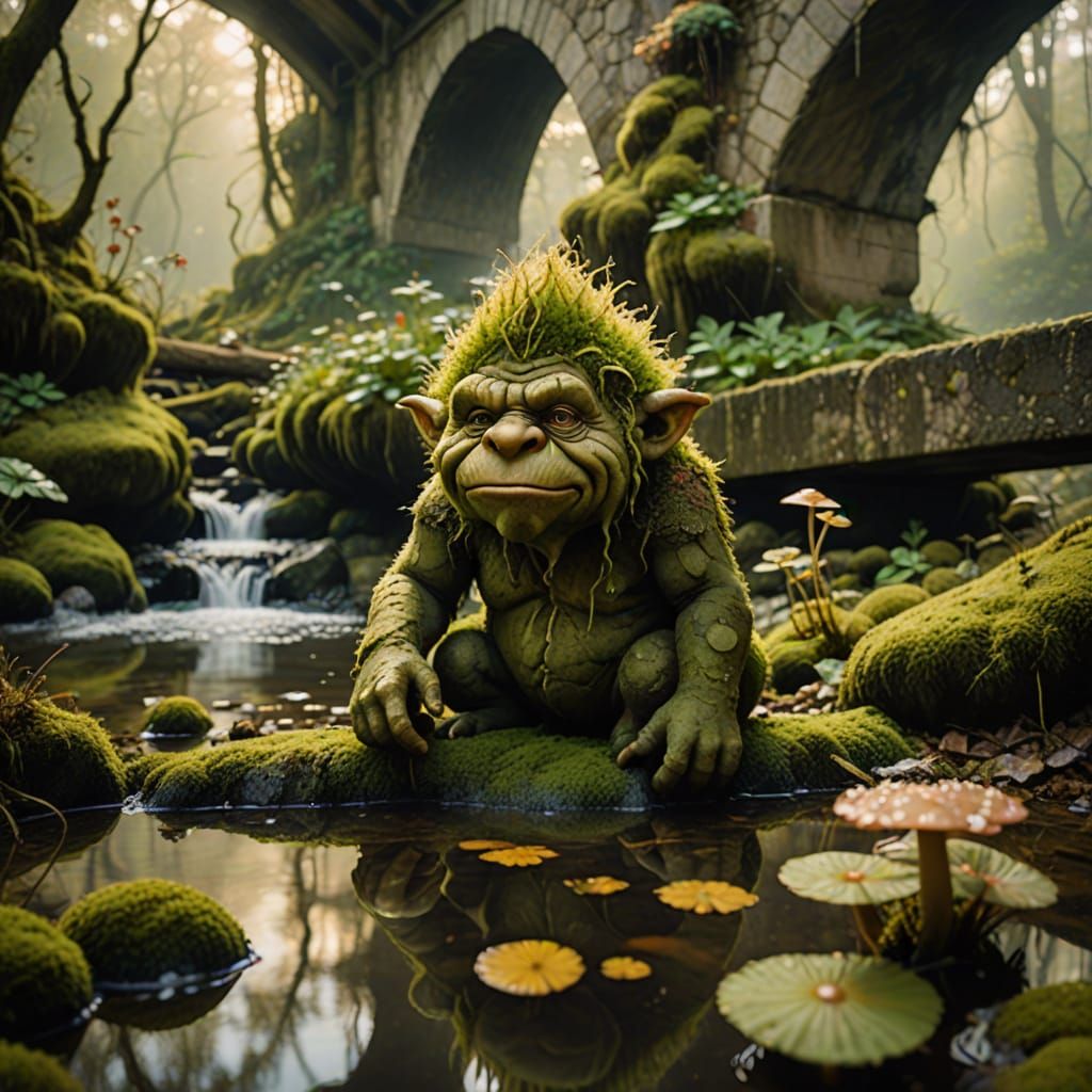 A troll living under a bridge, 