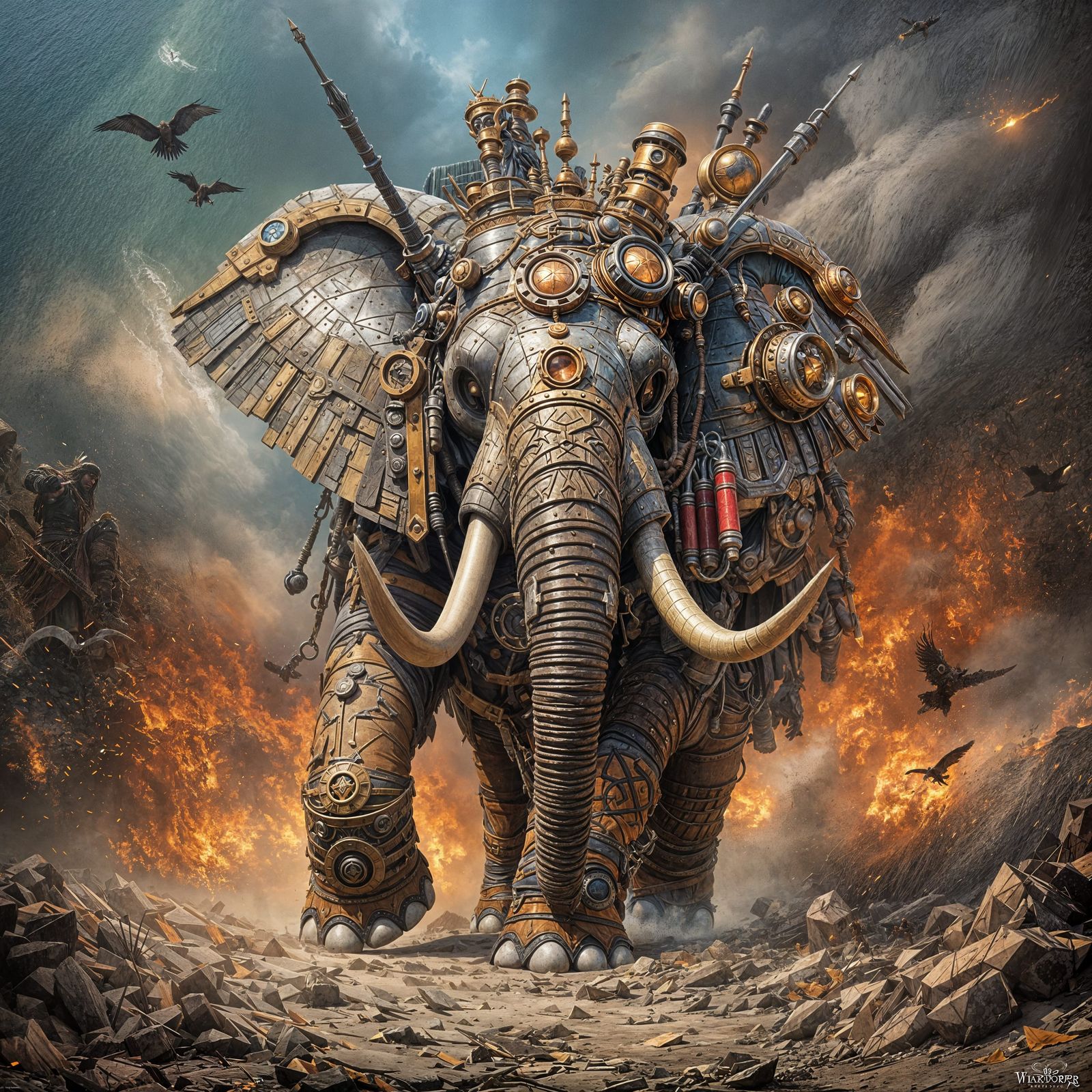 steampunk war elephant. 1like  by @grumm
