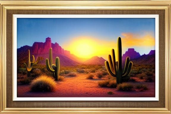 Desert painting