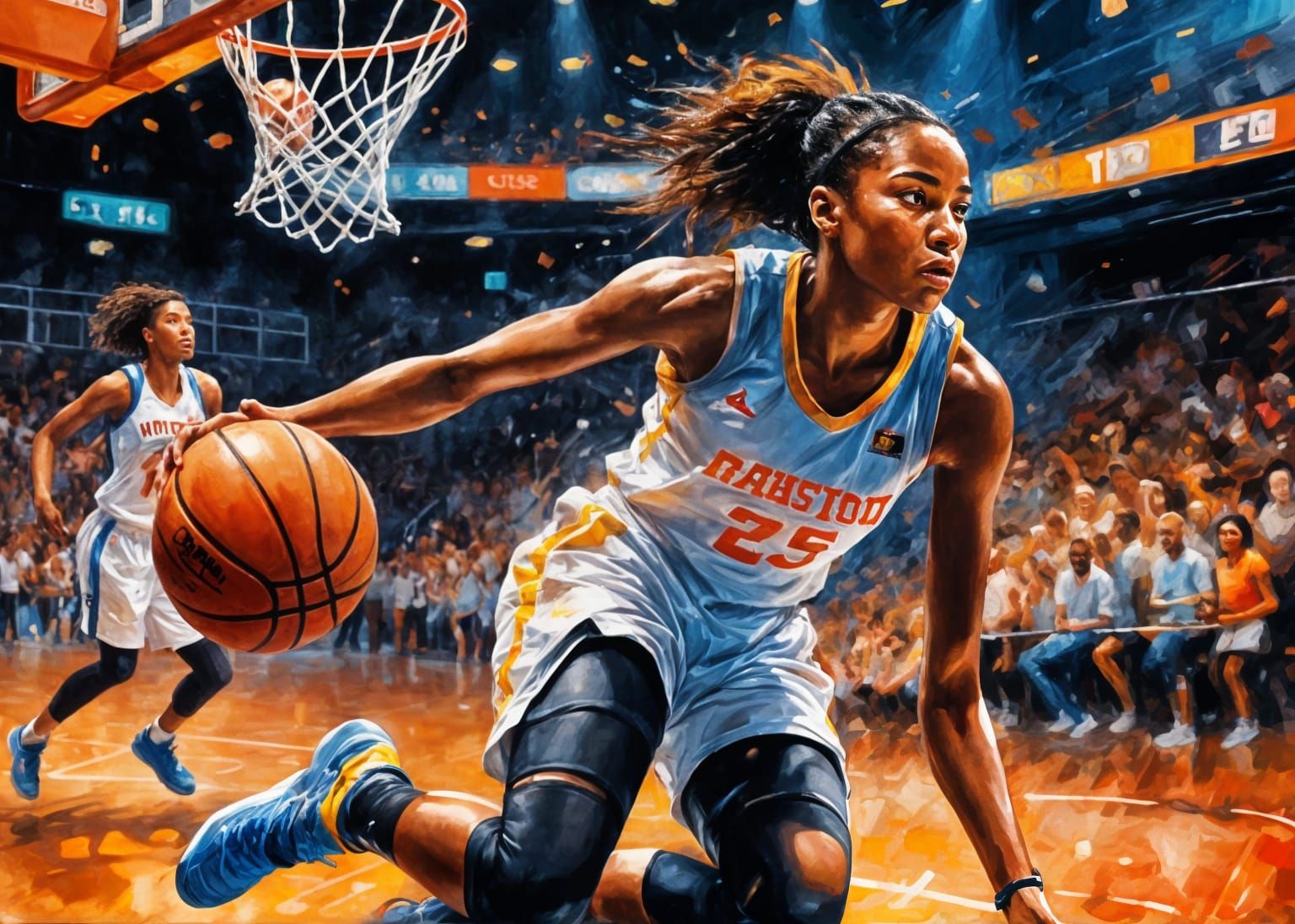 Determined basketball player !!  by @Dreamer in Hell