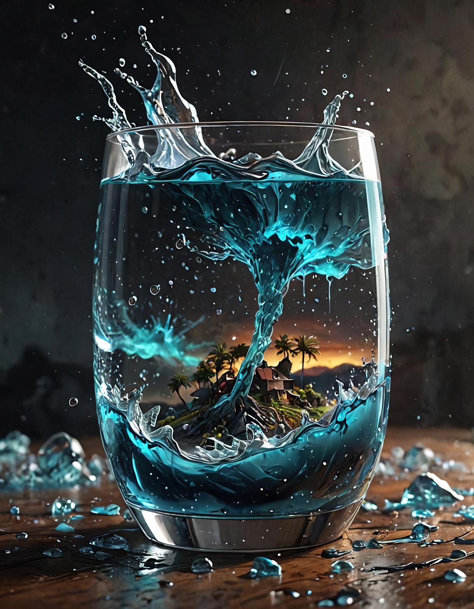 Storm in a glass of 💧   by @DaoRa