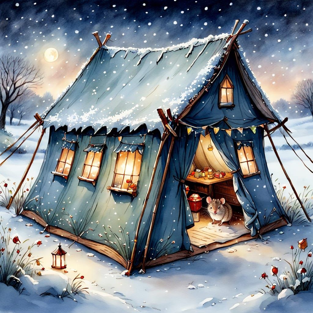 Winter's evening   by @RedPixie