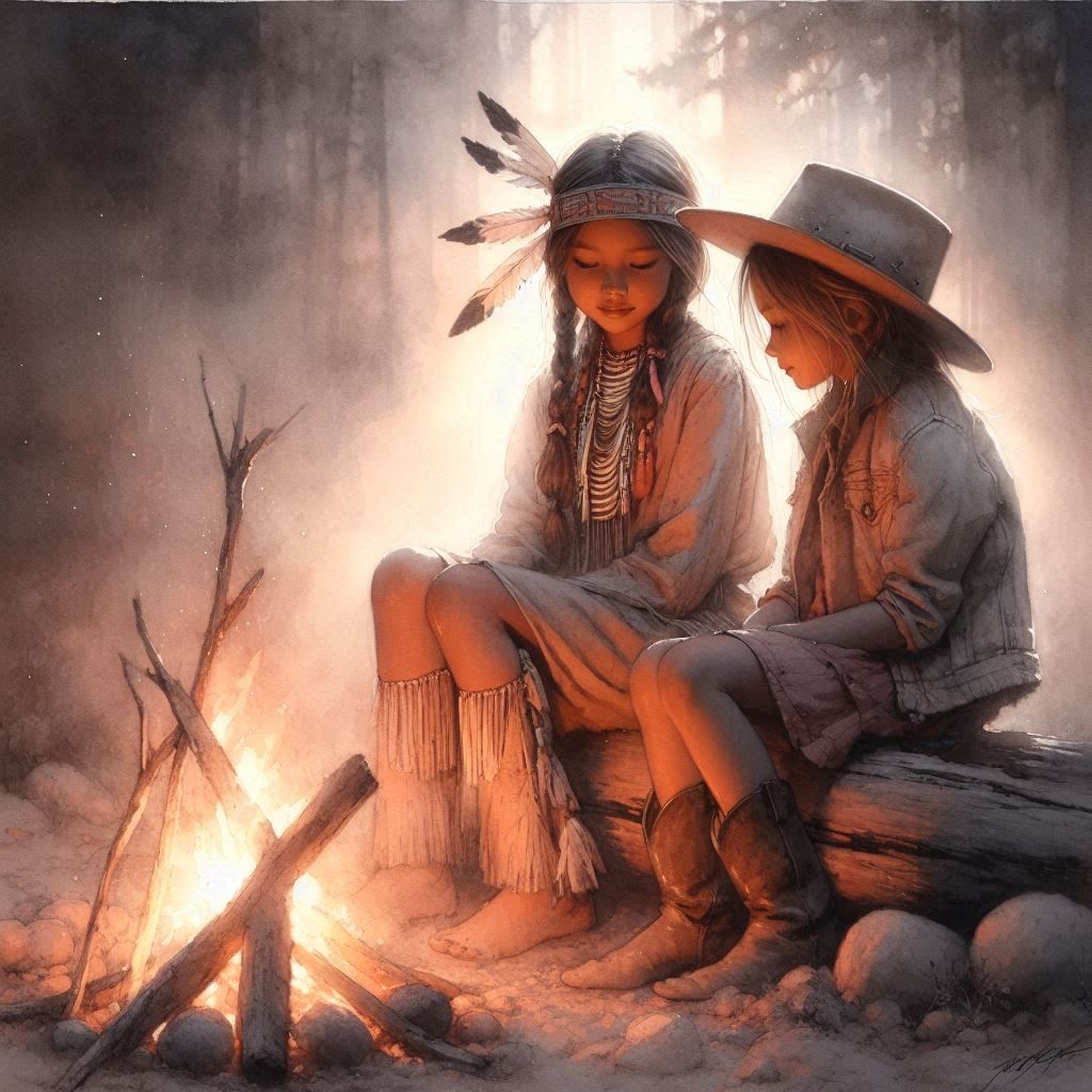 My Great,Great,Great,Great,Great,Great Grandma and your Great,Great,Great,Great,Great,Great Grandma sitting by the fire....