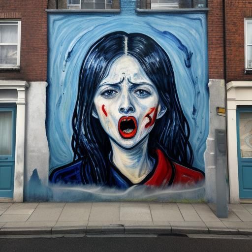 Inspired by Edvard Munch’s iconic painting 'The Scream,'. Th...