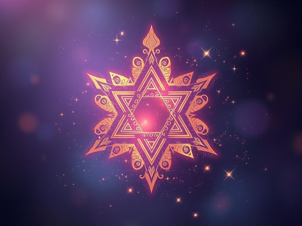Mystical Star of David with Magic Dust
