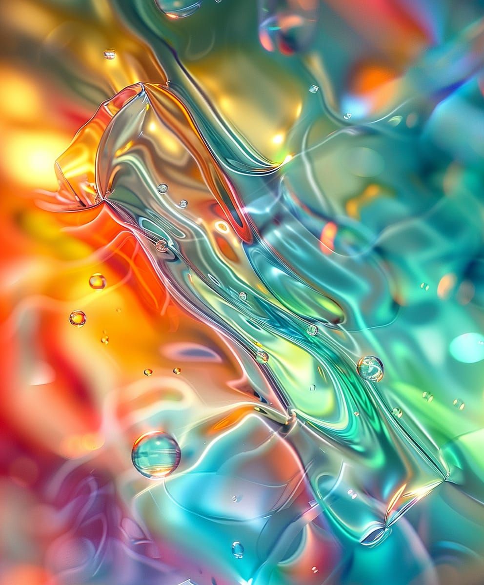 Light Multicolored Liquid Background
