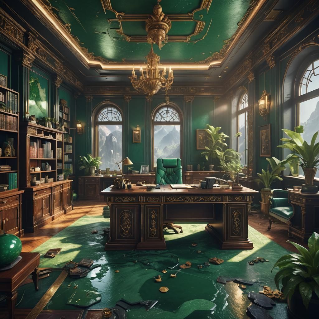 Jade office room