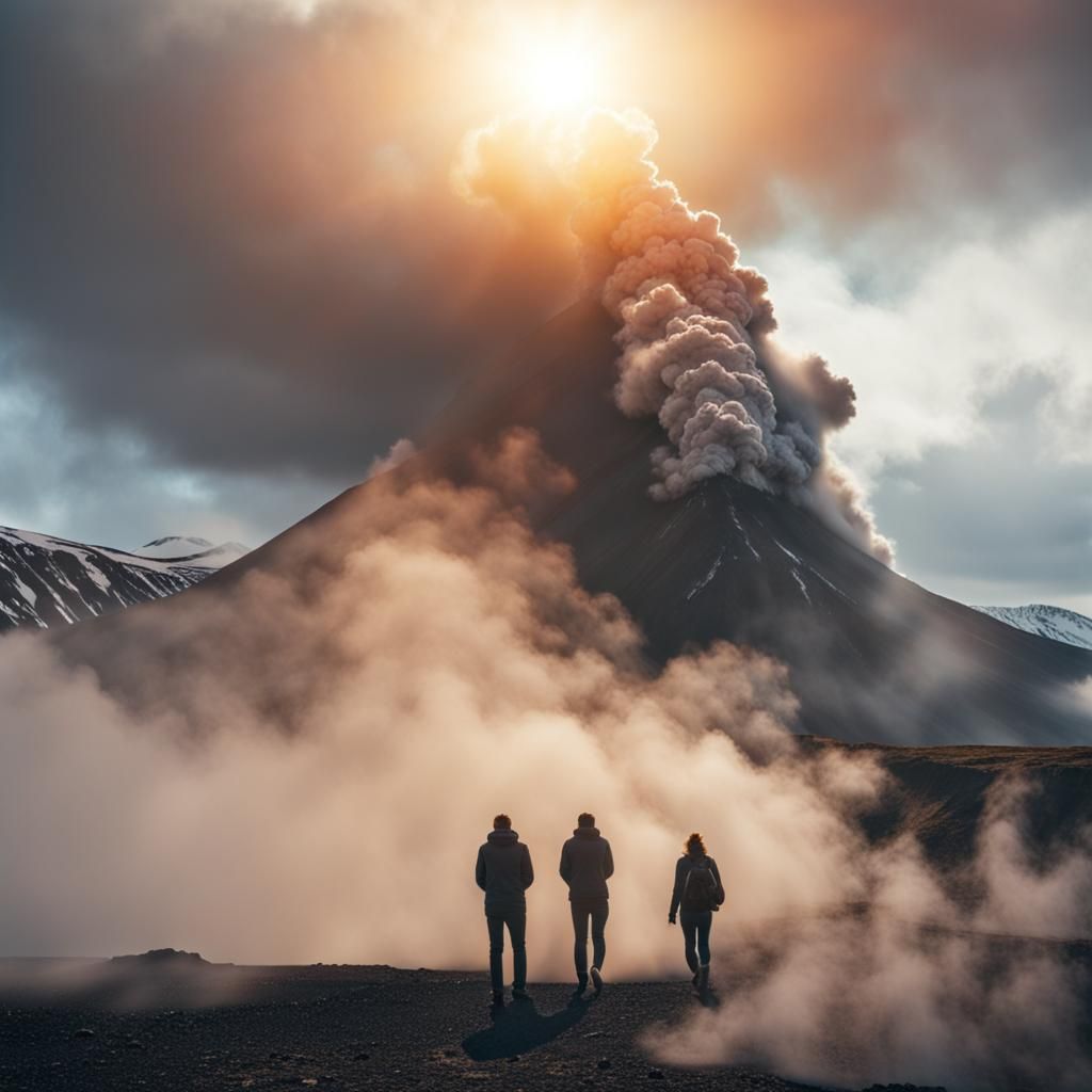 smokes and lava