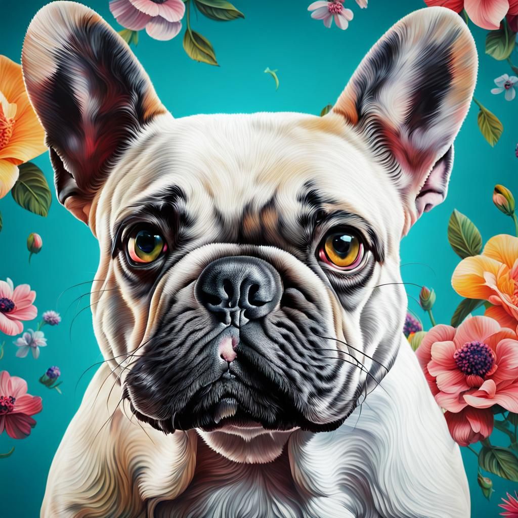 Portrait of a french bulldog