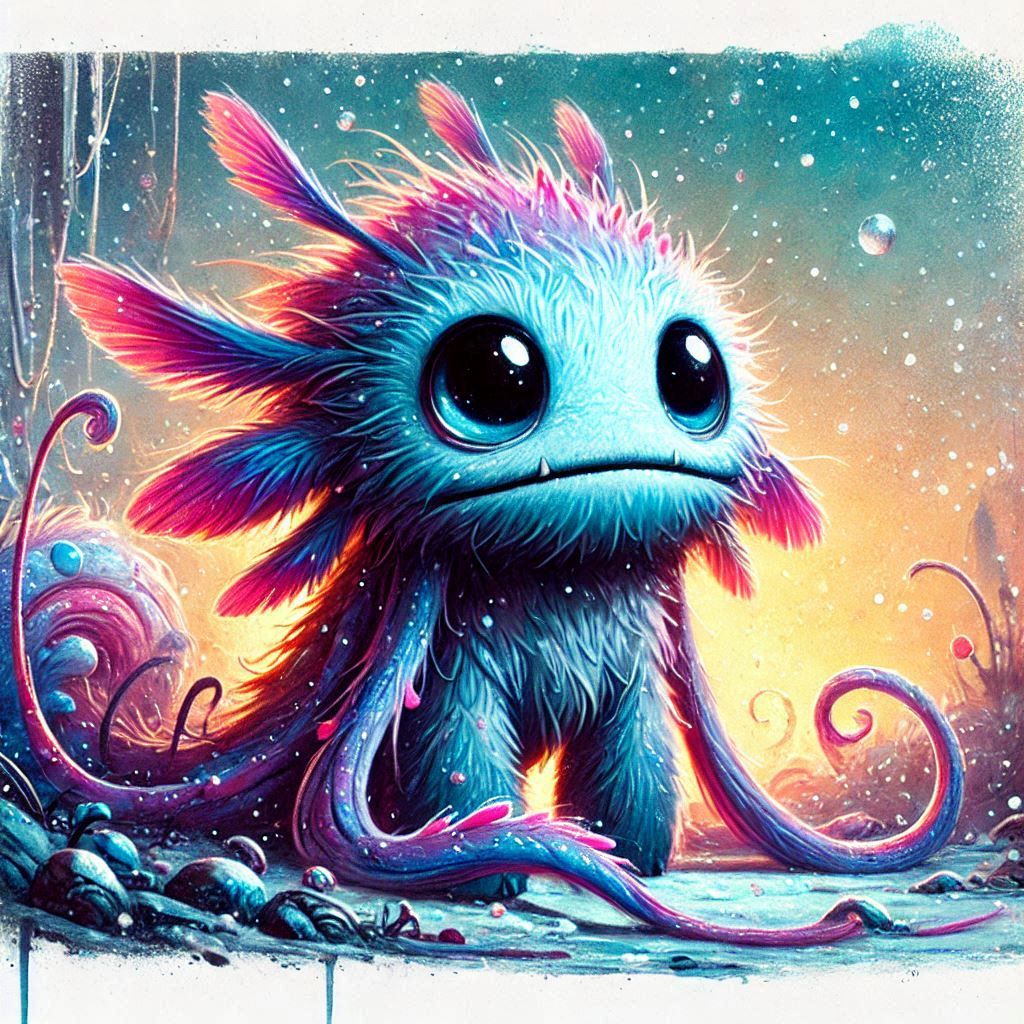 adorable fairy-tale fantasy creature portrait..