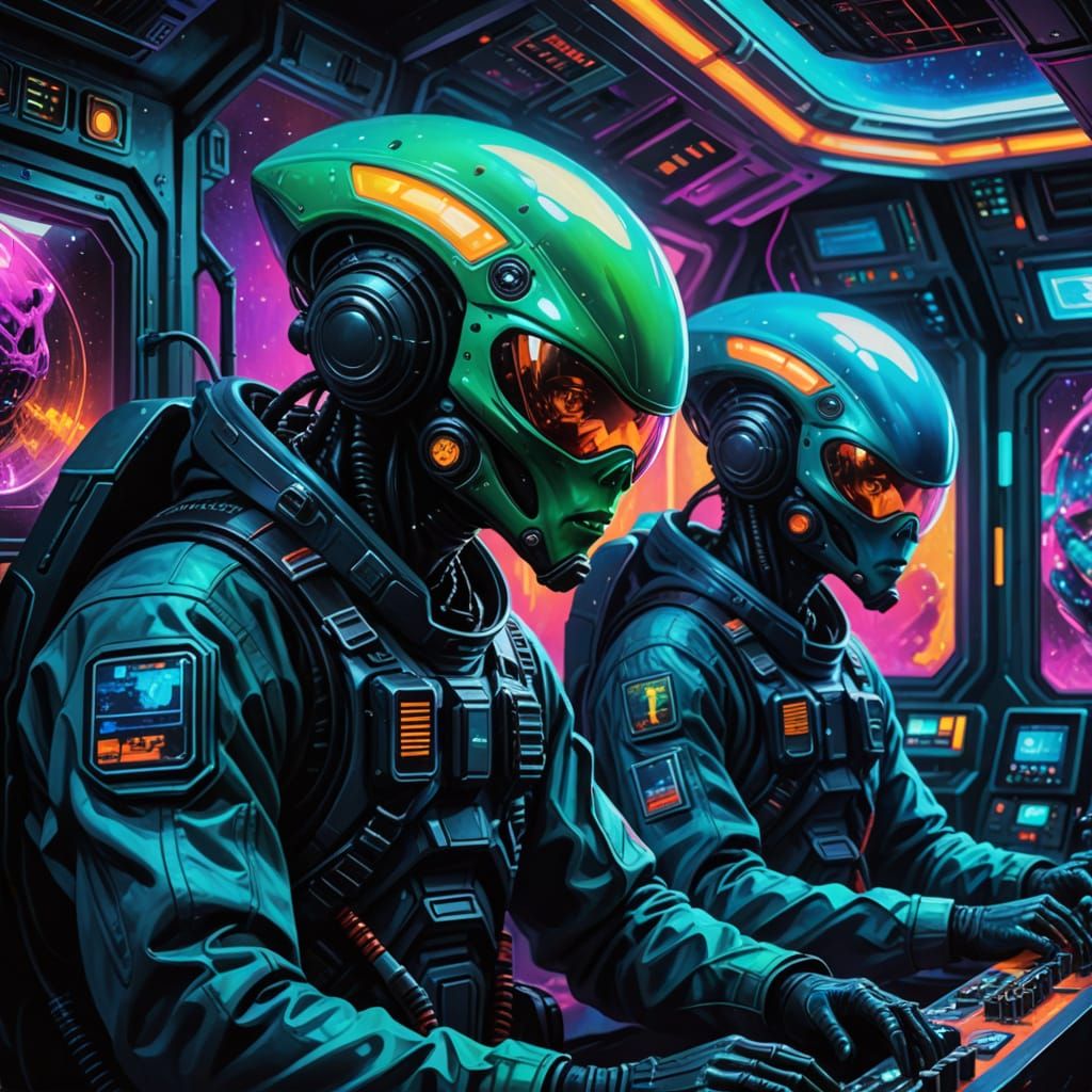 Cosmic Crew  by @Poochamoo