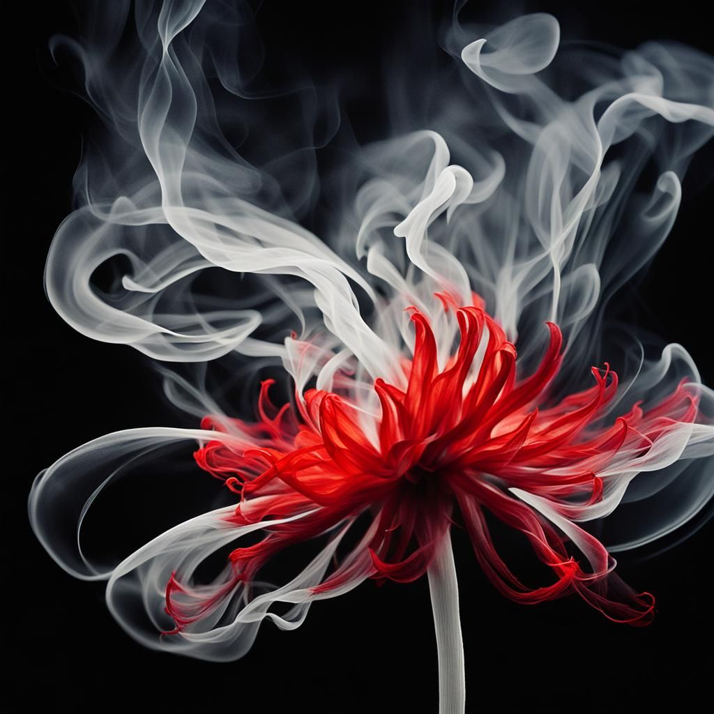 'The Ethereal Smoke Flower'
