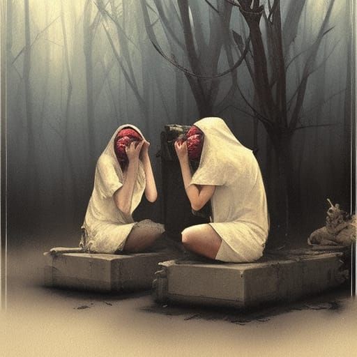 hear no evil, see no evil, speak no evil sinister by Greg Ru...