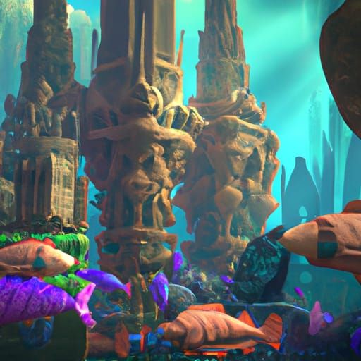 Underwater ancient civilization  has a secret busseling with...
