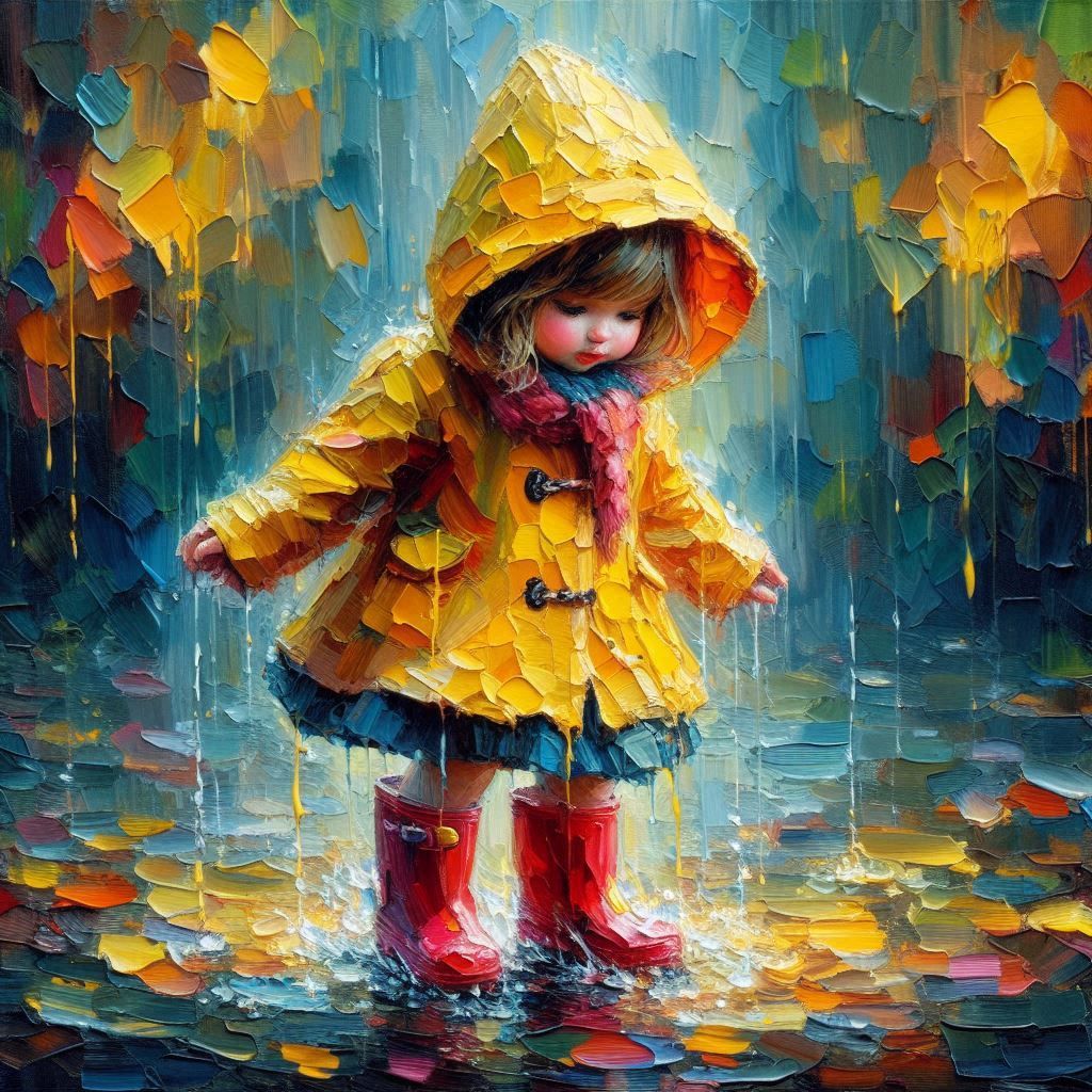 Playing in a Puddle  by @Punkmeister