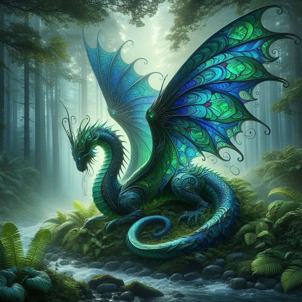 Stained glass Dragon