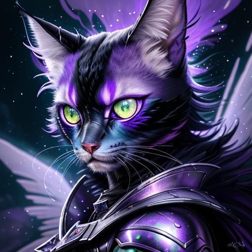 Cyber Lykoi Cat Valkyrie Warrior 2 - AI Generated Artwork - NightCafe ...