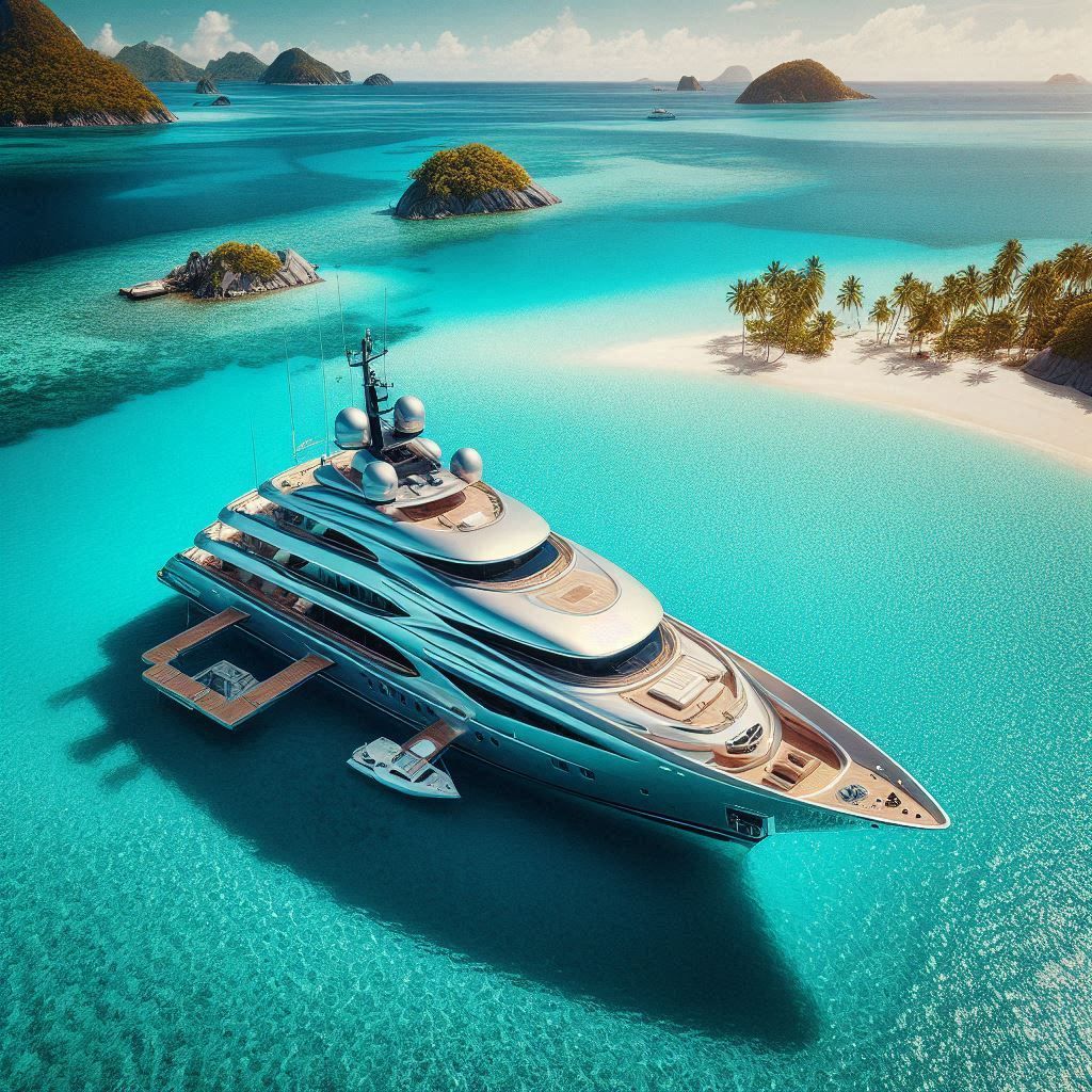 Serie inside,  turquoise private luxury yach