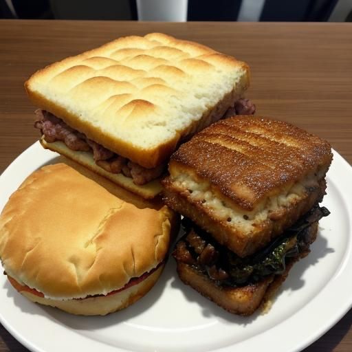 Deep-fried thick-cut beef fillet sandwiched between Japanese...