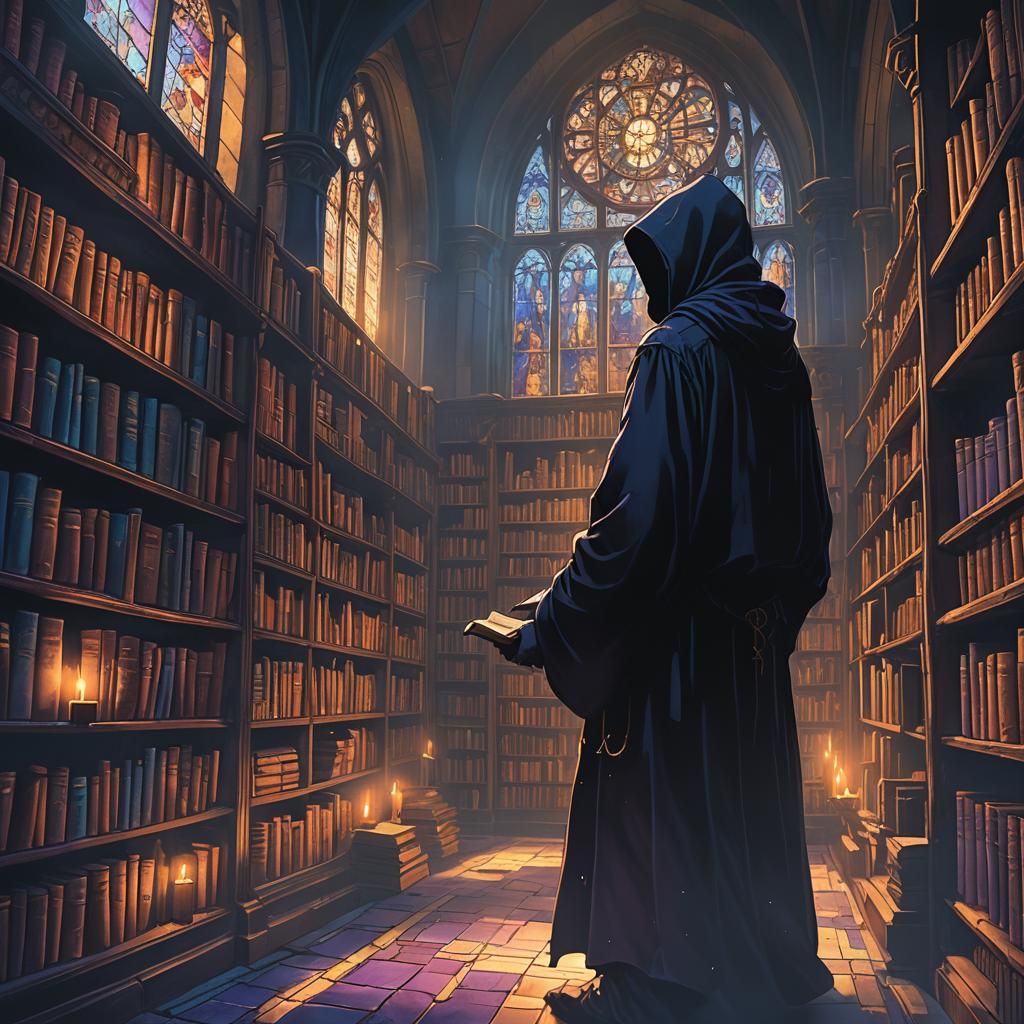 Labyrinth library
Death stalks the bookshelves