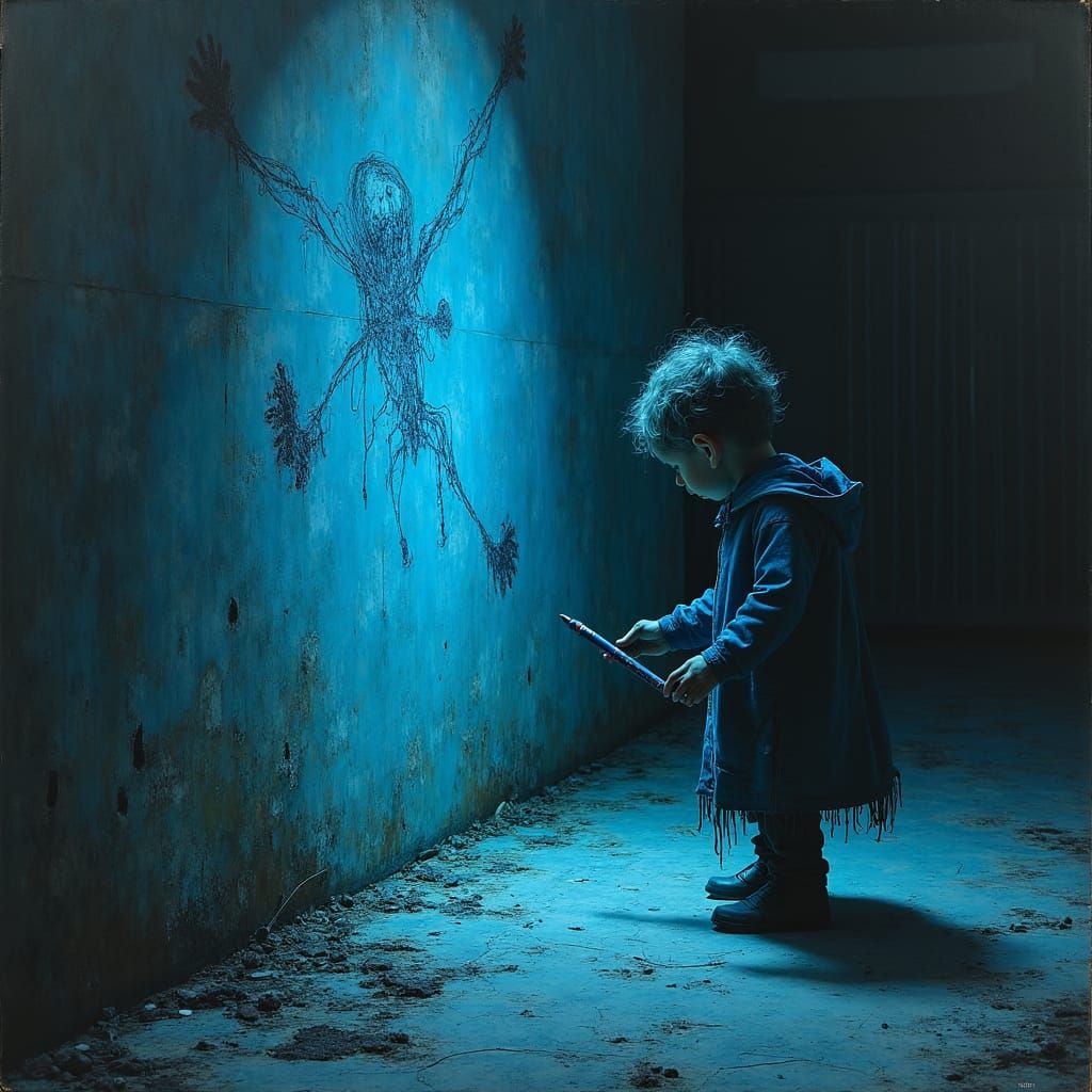 Tre and the blue Sharpie IX