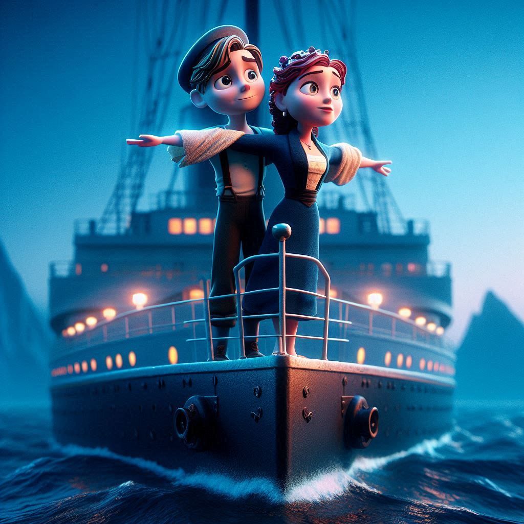 Jack and Rose, Titanic