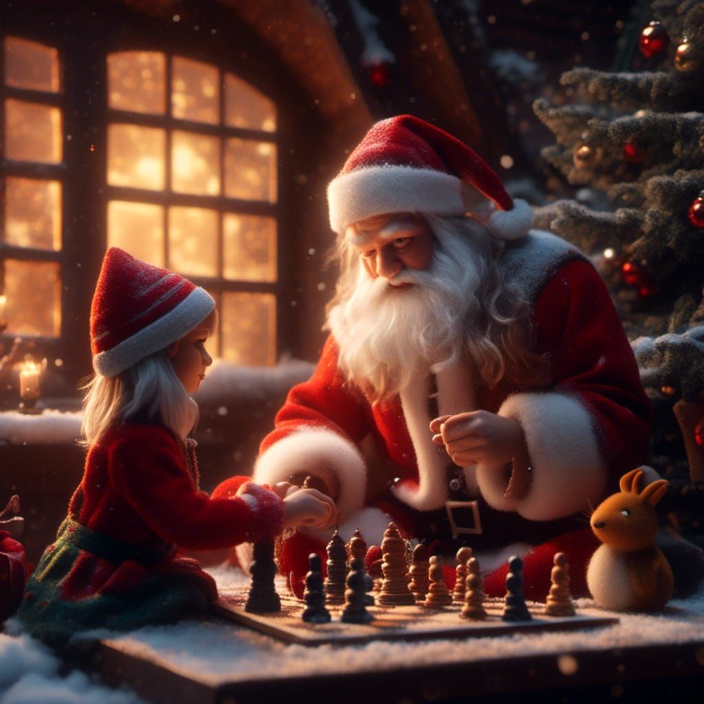 A Christmas chess game