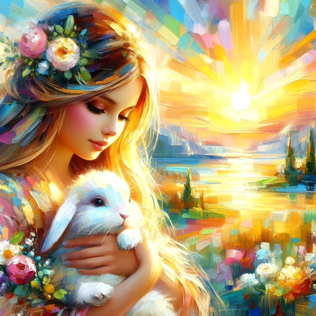 Bunnies In The Garden