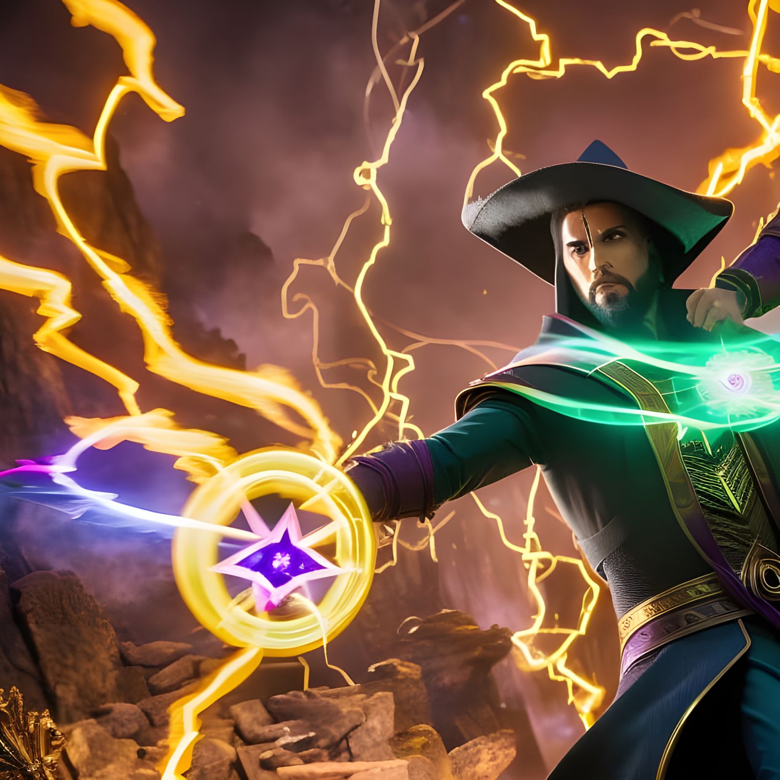 Sorcerer of mistic arts Eng. Weird  by @Jhon D